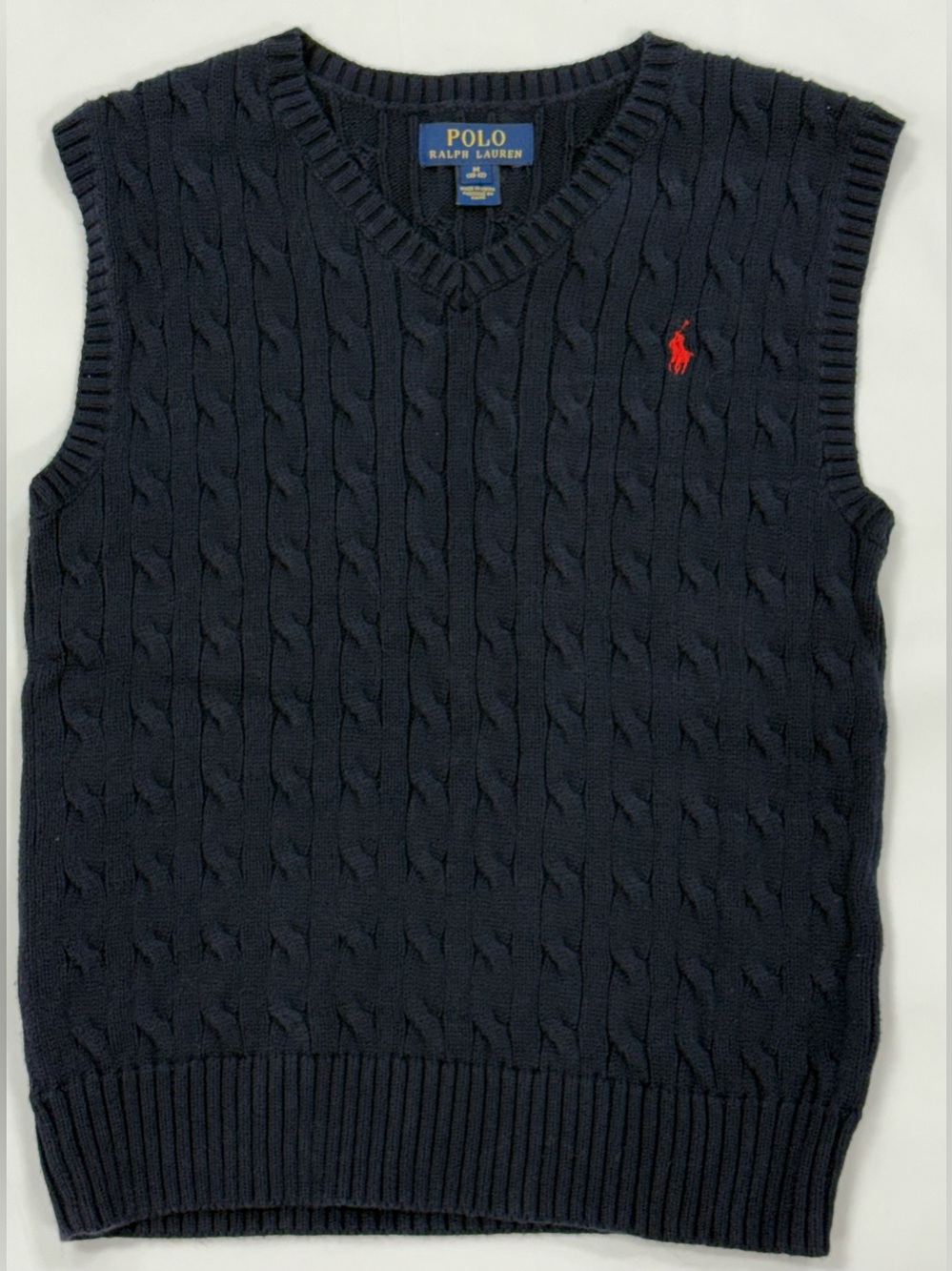 Boys Polo Ralph Lauren Cable-Knit Cotton Sweater Vest